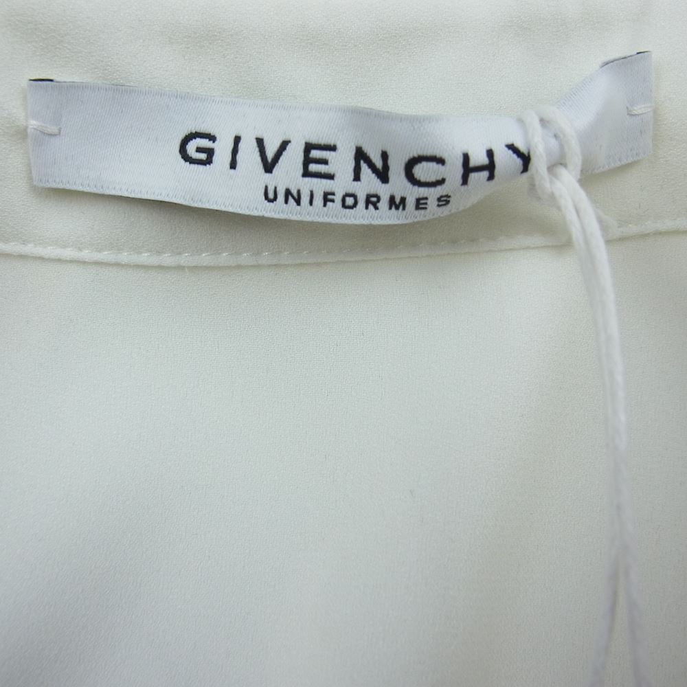 GIVENCHY ジバンシィ BW60BE11QE ポリエステル シフォン シアー シャツ ホワイト ホワイト系 34【中古】