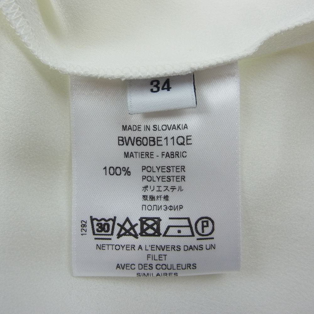 GIVENCHY ジバンシィ BW60BE11QE ポリエステル シフォン シアー シャツ ホワイト ホワイト系 34【中古】