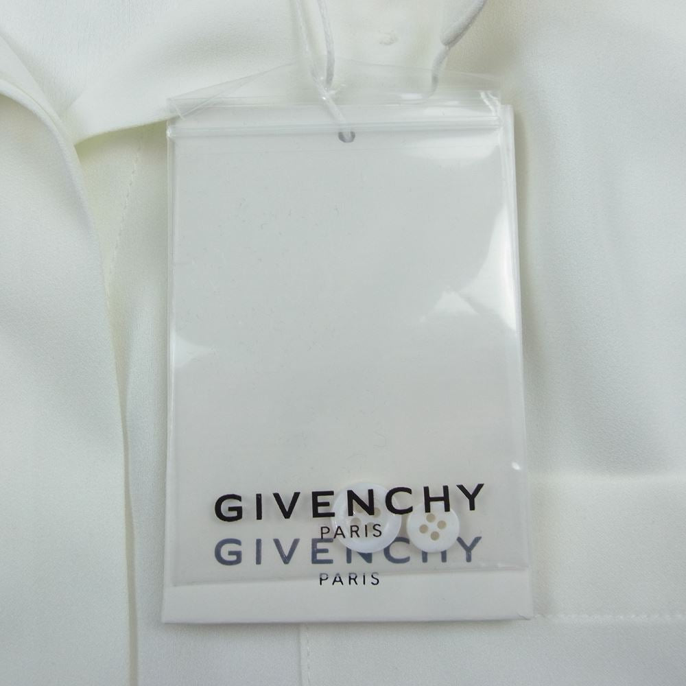GIVENCHY ジバンシィ BW60BE11QE ポリエステル シフォン シアー シャツ ホワイト ホワイト系 34【中古】