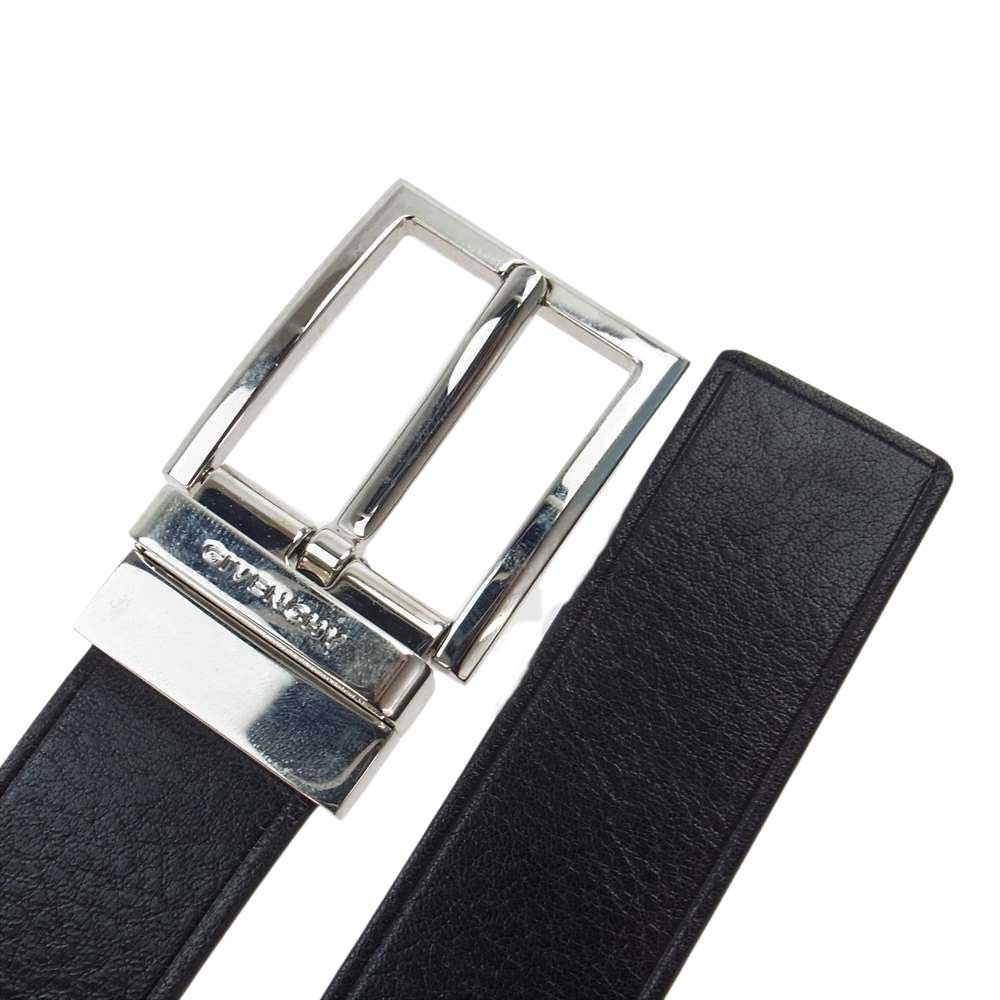 GIVENCHY ジバンシィ BK401FK0G4 CLASSIC REV BELT BLACK CALF ブラックカーフ ベルト ブラック系【美品】【中古】