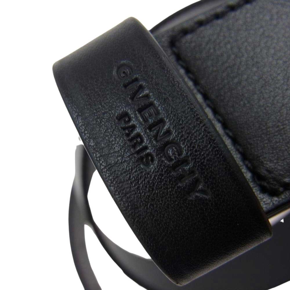 GIVENCHY ジバンシィ BA4003B0DE-0180 BELT 001 80 BLACK CALF ブラックカーフ ベルト ブラック系【新古品】【未使用】【中古】
