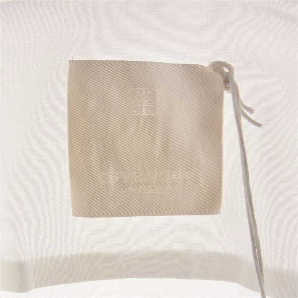 GIVENCHY ジバンシィ BLE600113T3 コットン ジップ シャツ 長袖 ホワイト系【中古】