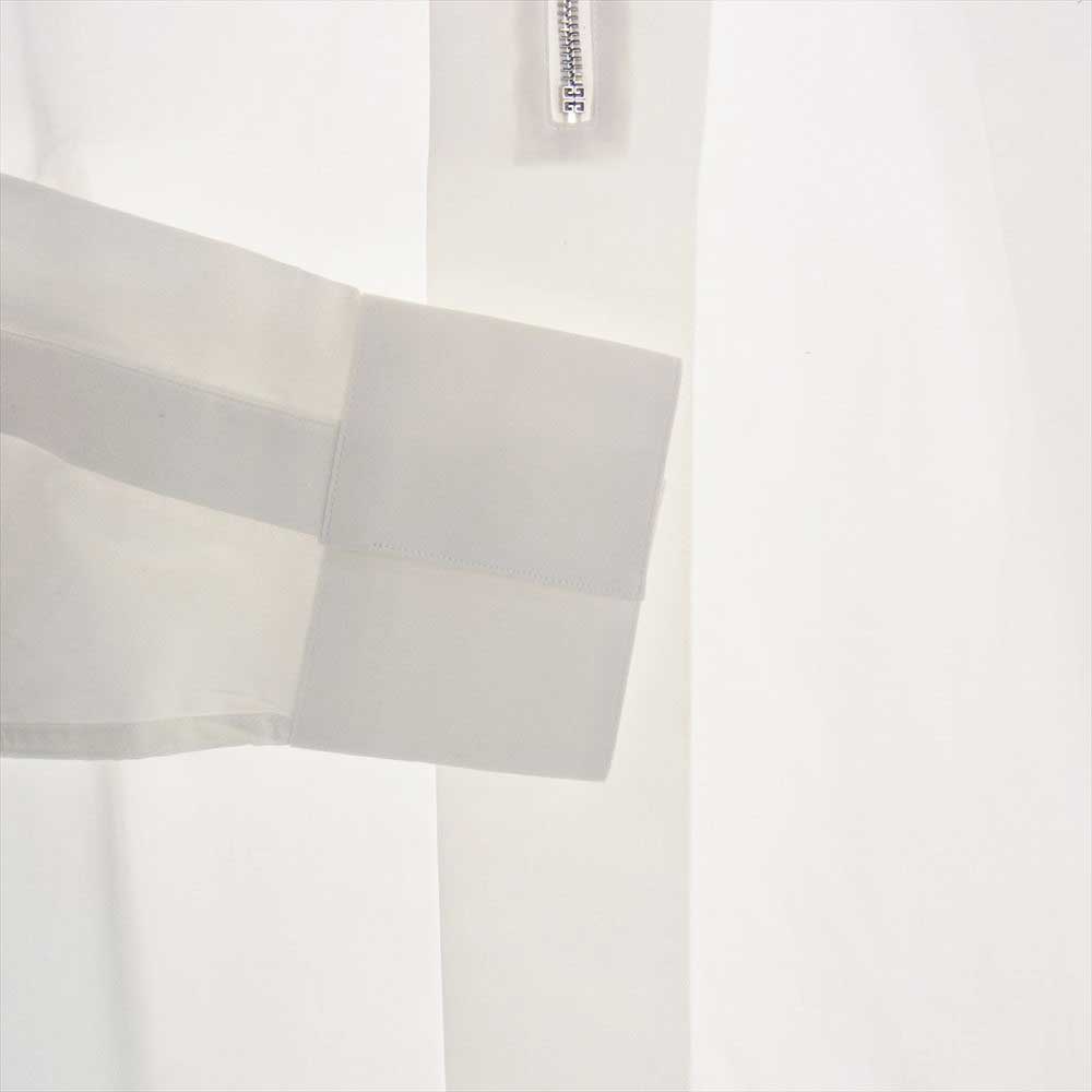 GIVENCHY ジバンシィ BLE600113T3 コットン ジップ シャツ 長袖 ホワイト系【中古】