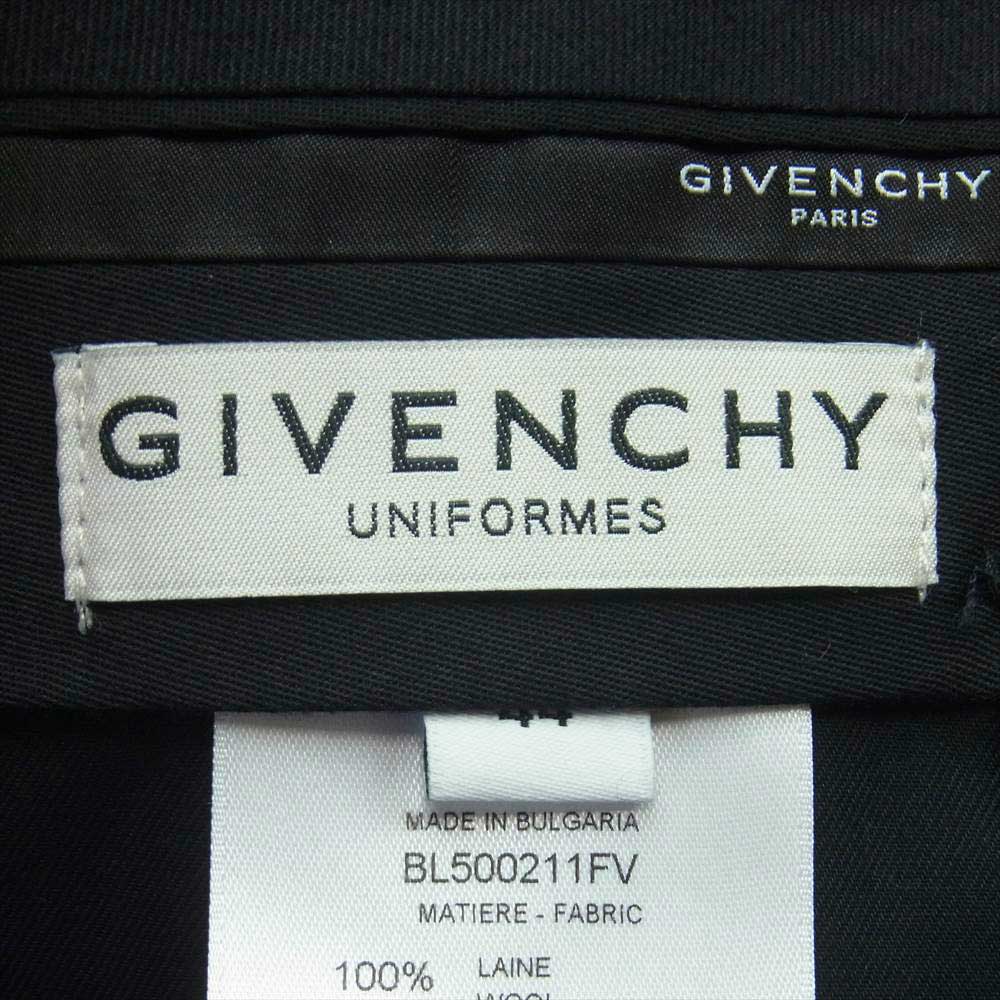 GIVENCHY ジバンシィ BL50021FV ウール ロング スラックス ブルガリア製 ブラック系 44【新古品】【未使用】【中古】