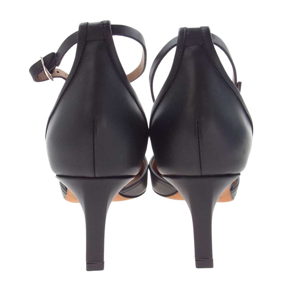 GIVENCHY ジバンシィ BE09207004-004 UNIFORM PUMP 6 GRAPHIC アンクルストラップ パンプス  ブラック系 36【新古品】【未使用】【中古】