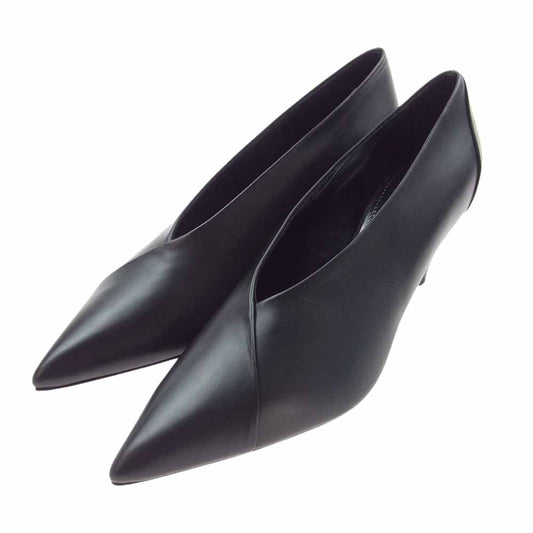 GIVENCHY ジバンシィ BA4003A005-001 UNIFORM PUMP 60 レザー パンプス  ブラック系 36【新古品】【未使用】【中古】