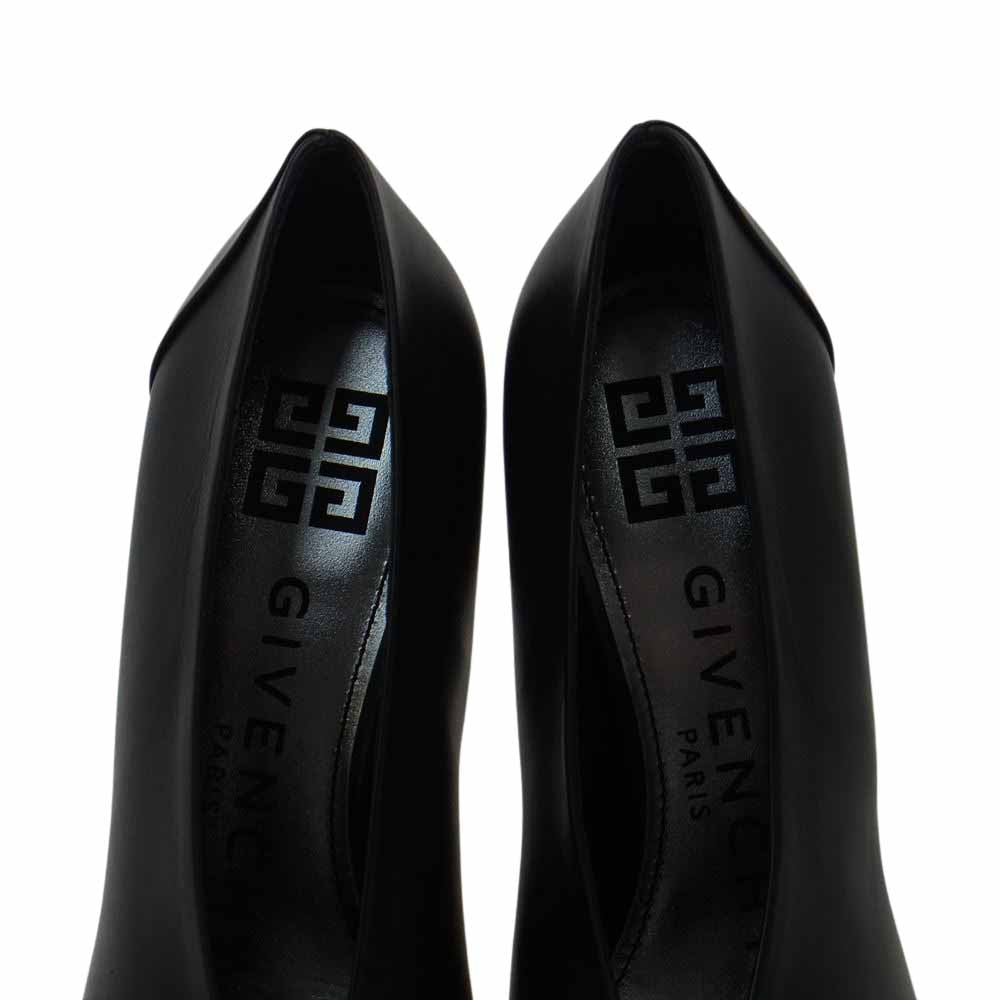 GIVENCHY ジバンシィ BA4003A005-001 UNIFORM PUMP 60 レザー パンプス  ブラック系 36【新古品】【未使用】【中古】