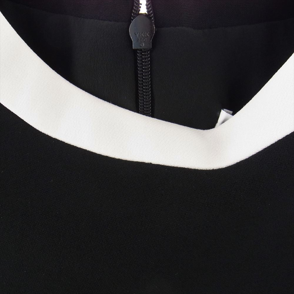 GIVENCHY ジバンシィ BA02049194 シルク混 ミドル丈 ドレス スカート 半袖 ブラック系 ホワイト系 34【新古品】【未使用】【中古】