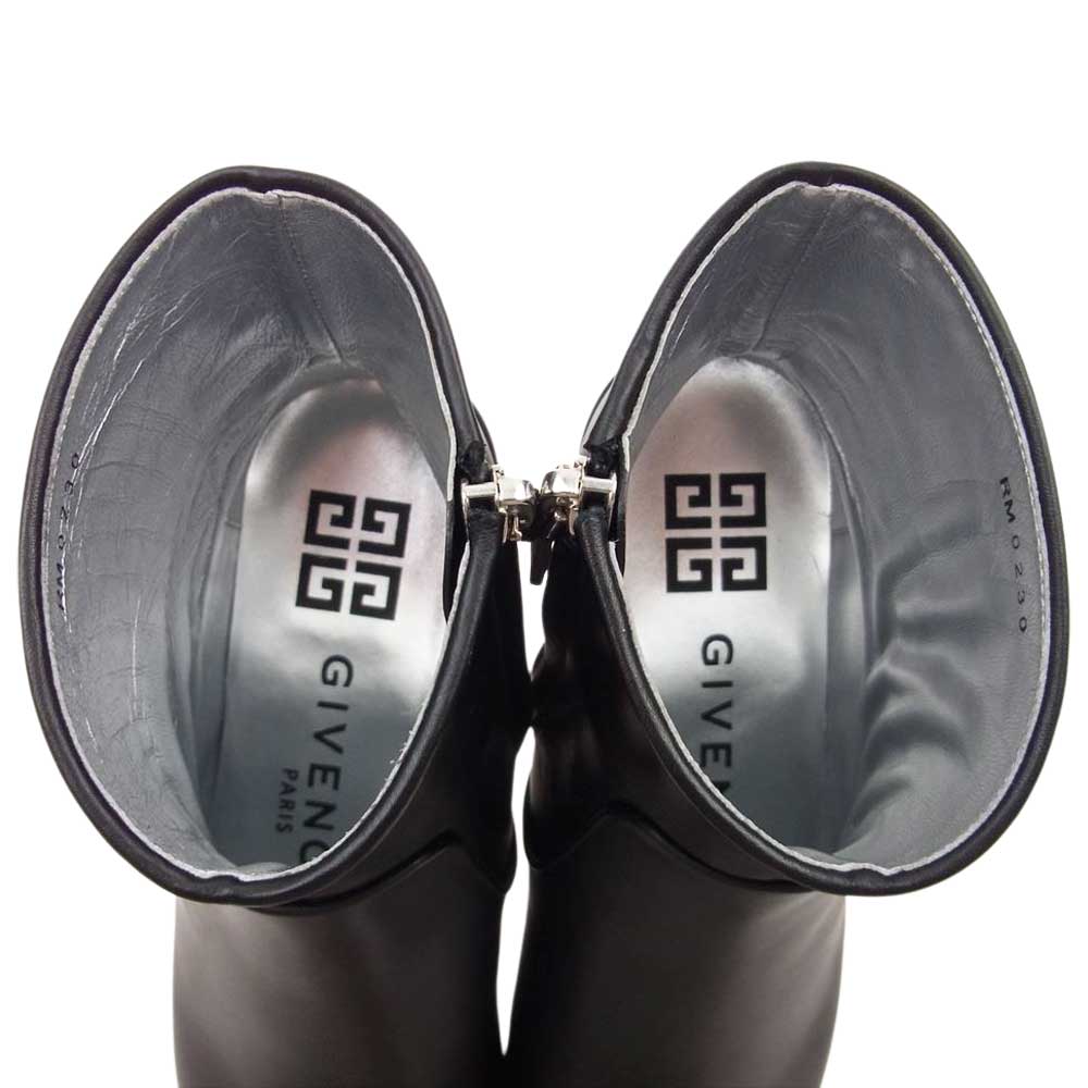 GIVENCHY ジバンシィ BA6002E00C-001 UNIFORM ANKLE BOOT サイドジップ アンクル ブーツ ブラック系 36【新古品】【未使用】【中古】