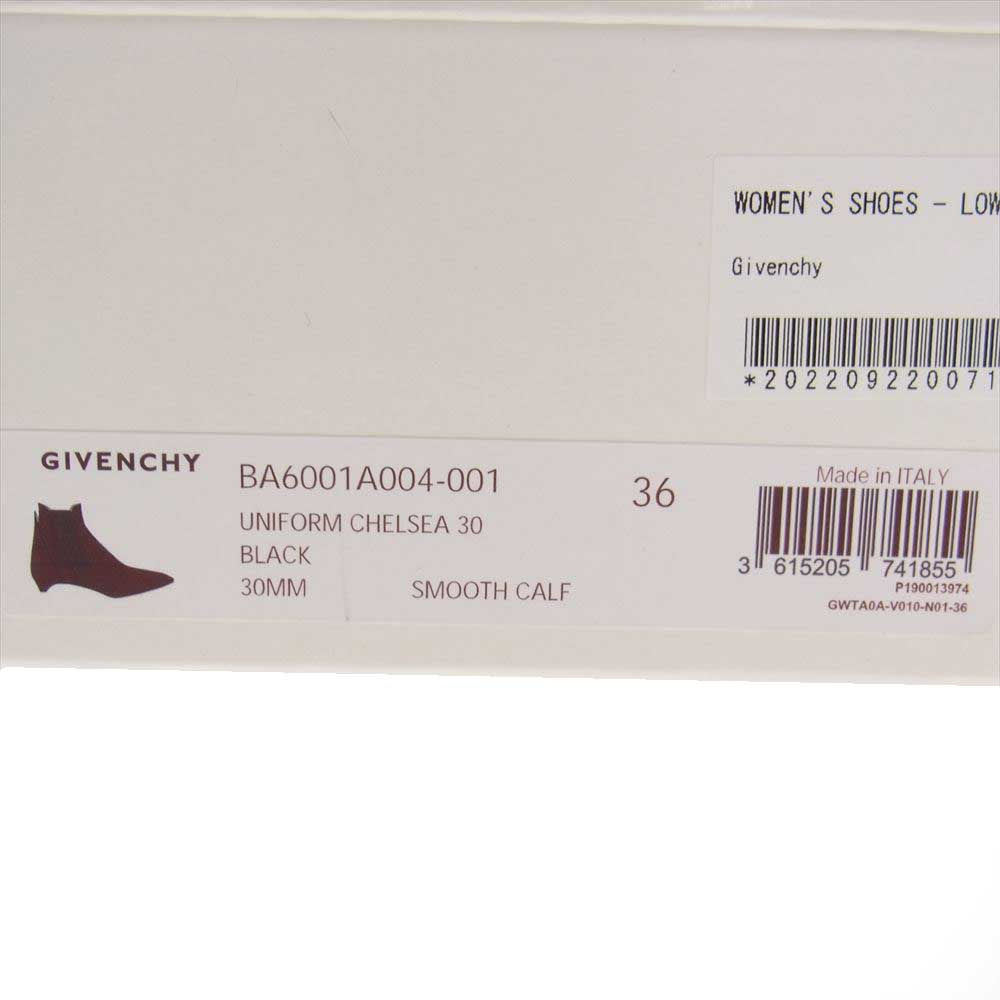 GIVENCHY ジバンシィ BA6001A004-001 UNIFORM CHELSEA 30 チェルシー サイドゴア ブーツ ブラック系 36【新古品】【未使用】【中古】