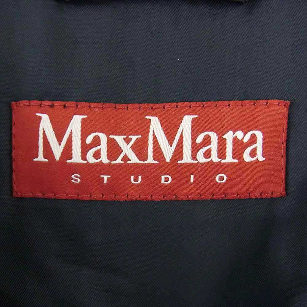 MAX MARA マックスマーラ 64660143 Max Mara Studio マックス マーラ ステュディオ コート ファー ビジュー ブラック系【中古】