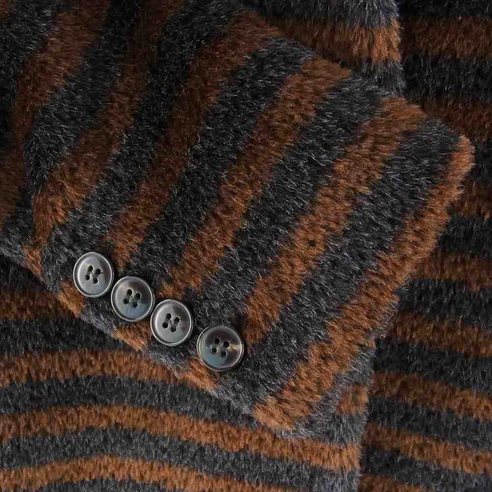 MAX MARA マックスマーラ 11-08-60433 アルパカ シャギー コート ブラウン系 38【新古品】【未使用】【中古】