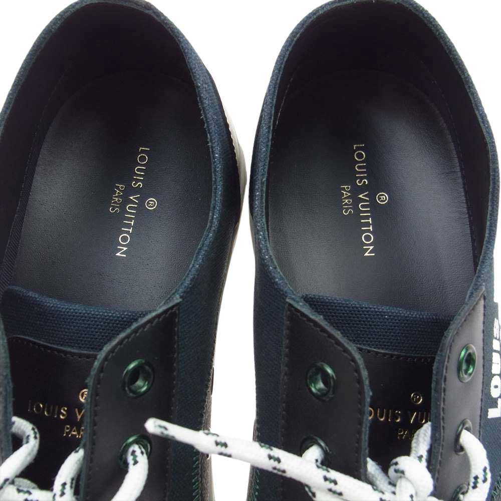 LOUIS VUITTON ルイ・ヴィトン TATOO FOREVER モノグラム タトゥーライン フォーエバー ローカットスニーカー ブラック系 8【中古】