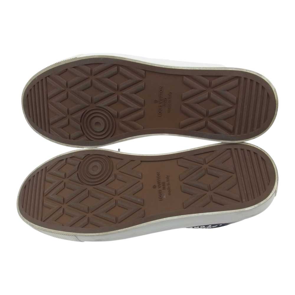 LOUIS VUITTON ルイ・ヴィトン TATOO FOREVER モノグラム タトゥーライン フォーエバー ローカットスニーカー ブラック系 8【中古】