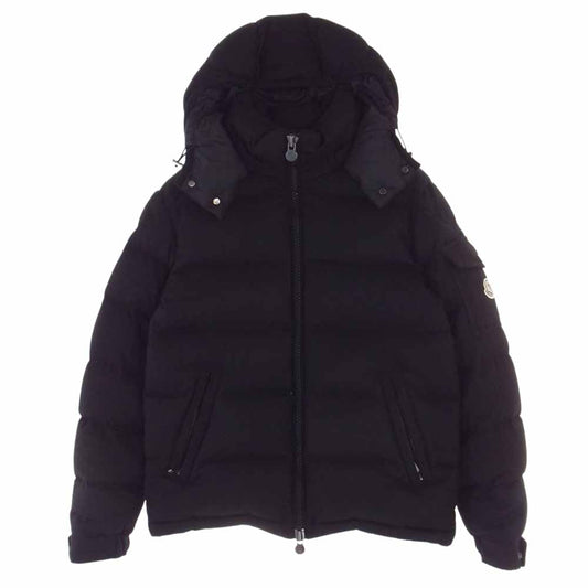 MONCLER モンクレール MONTGENEVRE モンジュネーブル ウール ダウンジャケット ブラック系 1【中古】