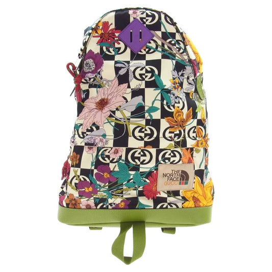 GUCCI グッチ 650288 THE NORTH FACE ノースフェイス フローラル バックパック リュック マルチカラー系【美品】【中古】