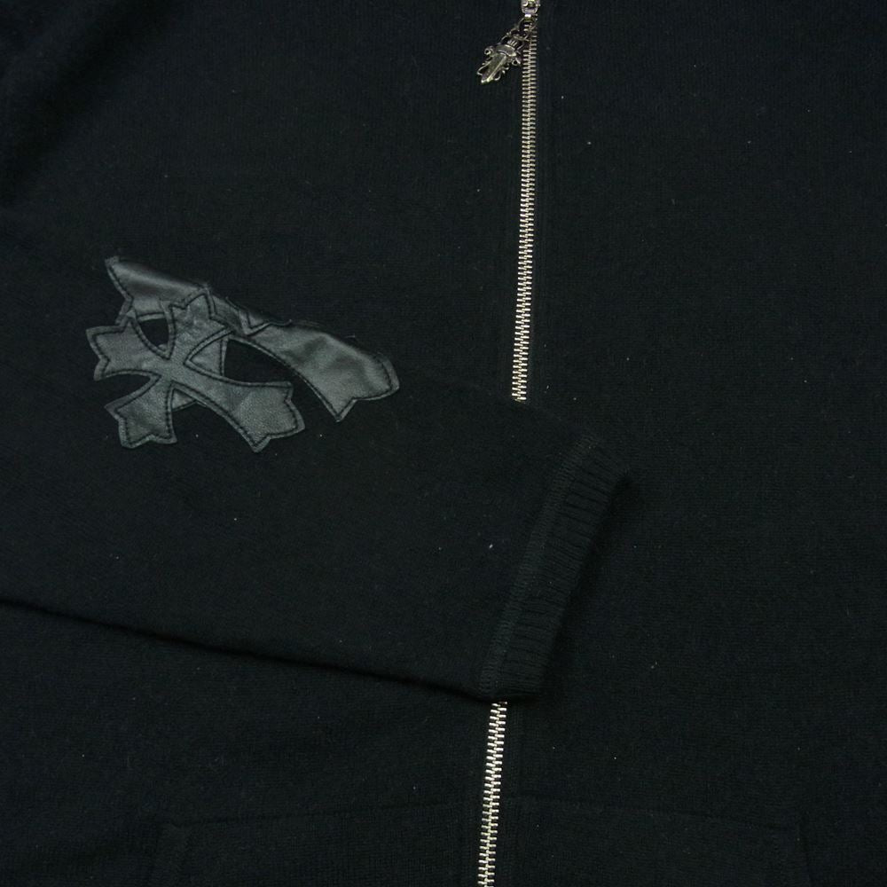 A&G エーアンドジー カシミヤ100％ ダガージップ レザークロスパッチ