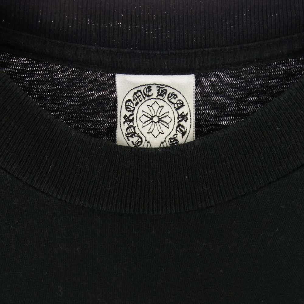 CHROME HEARTS クロムハーツ（原本無） Malibu Exclusive Stars L/S T-shirt CHプラス ホースシュー ポケット付き 長袖Tシャツ ブラック系 L【中古】