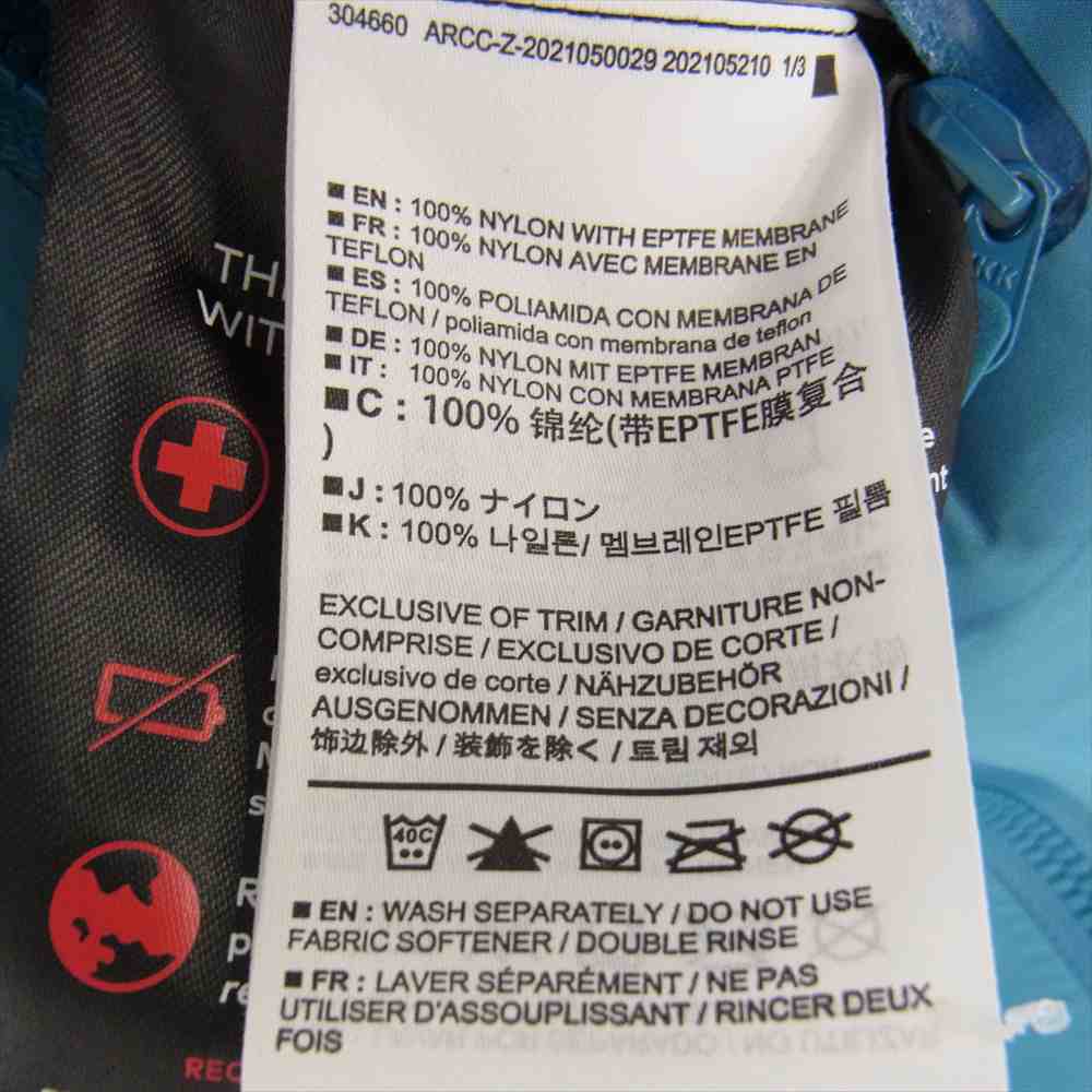 ARC'TERYX アークテリクス 25435 国内正規品 Women's ALPHA AR JACKET ウーマンズ アルファ AR ジャケット ブルー系 XS【中古】