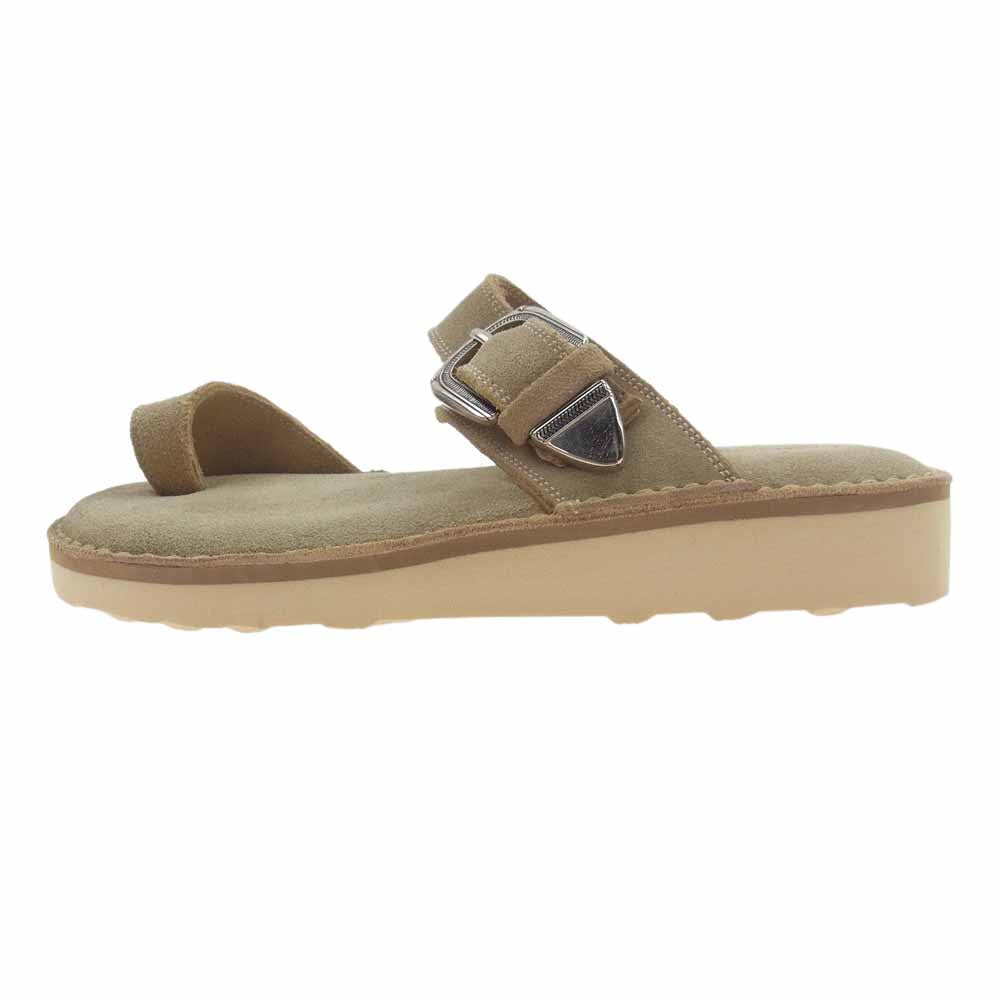 カミナンド 2225W 2225W-SUNEW THUMB LOOP SANDALS SUEDE サムループ スエードレザー サンダル ベージュ系【新古品】【未使用】【中古】