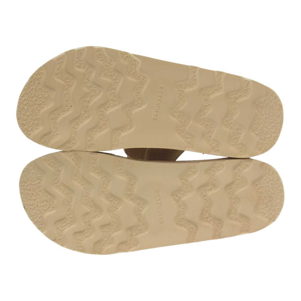 カミナンド 2225W 2225W-SUNEW THUMB LOOP SANDALS SUEDE サムループ スエードレザー サンダル ベージュ系【新古品】【未使用】【中古】