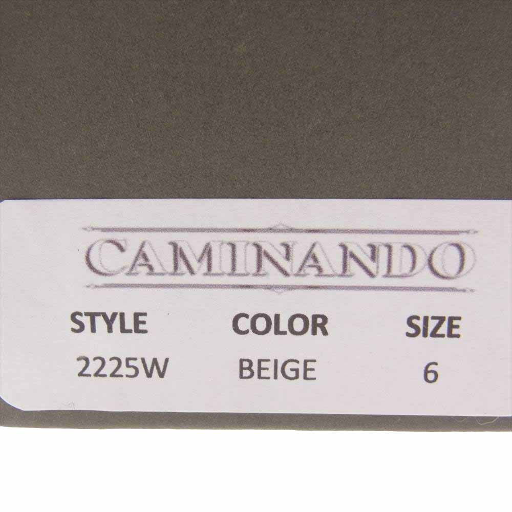 カミナンド 2225W 2225W-SUNEW THUMB LOOP SANDALS SUEDE サムループ スエードレザー サンダル ベージュ系【新古品】【未使用】【中古】
