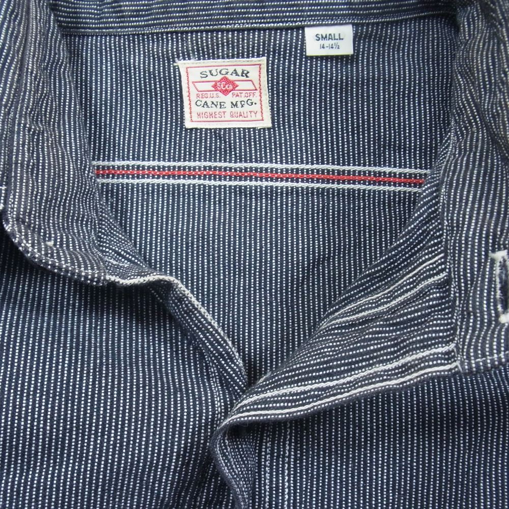 SUGAR CANE シュガーケーン SC25511 JEAN CORD WORK SHIRT ジーンコード ワーク シャツ ブラック系 S【中古】