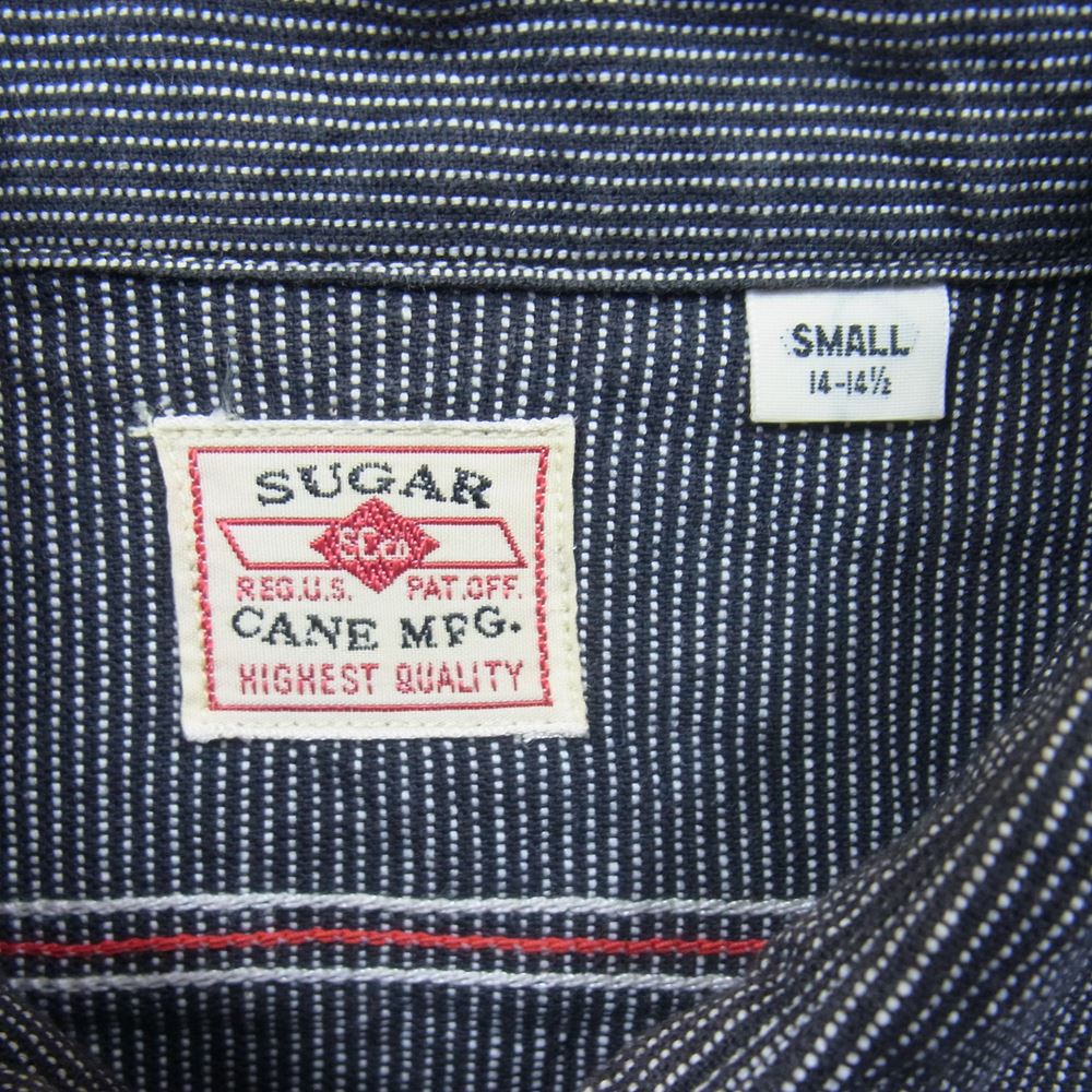 SUGAR CANE シュガーケーン SC25511 JEAN CORD WORK SHIRT ジーンコード ワーク シャツ ブラック系 S【中古】