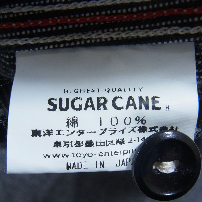 SUGAR CANE シュガーケーン SC25511 JEAN CORD WORK SHIRT ジーンコード ワーク シャツ ブラック系 S【中古】