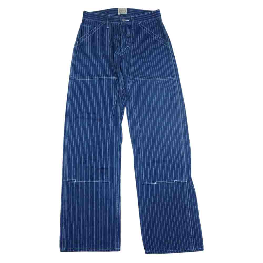 児島ジーンズ ウォバッシュ ダブルニー パンツ インディゴブルー系 30【中古】