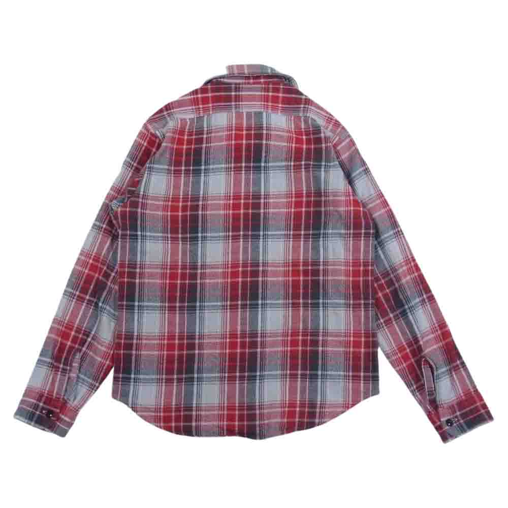 SUGAR CANE シュガーケーン SC25935 ヘビーネル チェック ワーク シャツ レッド系 S【中古】