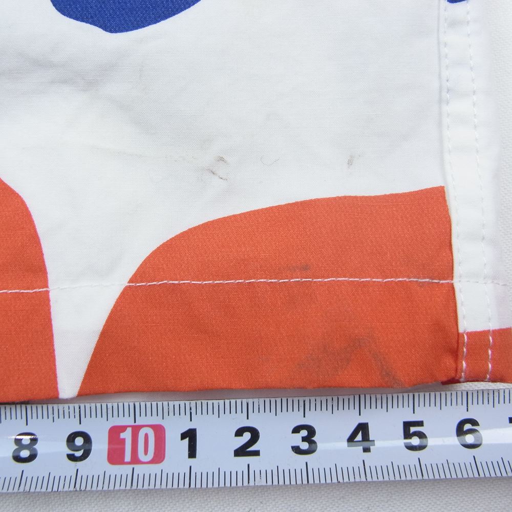 SUN SURF サンサーフ SS37922 Masked Marvel COTTON S/S OPEN SHIRT ABSTRACT FLOWER アロハ シャツ ホワイト系 S【中古】