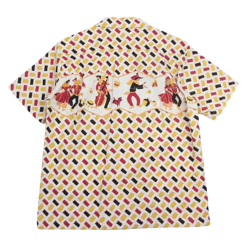 スターオブハリウッド SH38131 COTTON SHIRT COUNTRY MUSIC DANCE アロハ シャツ マルチカラー系 S【中古】