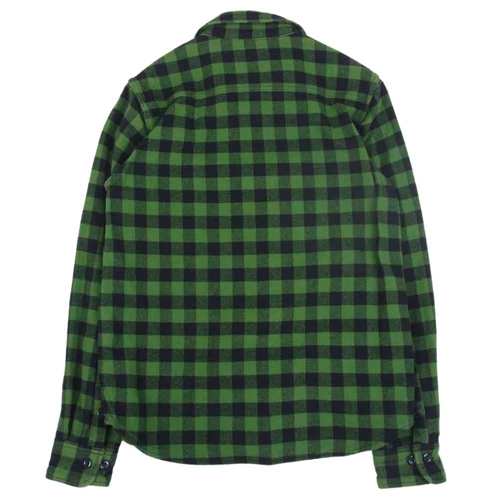 COLIMBO コリンボ H320 RICHMOND BORO WORK SHIRT FLANNEL ヘビーネル ワーク シャツ グリーン系 S【中古】