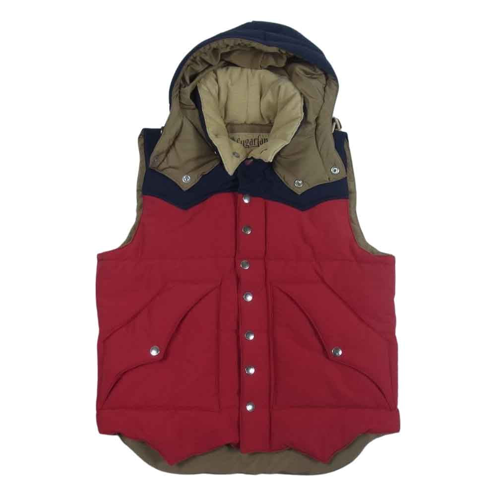 SUGAR CANE シュガーケーン SC13068 PADDING HOOD VEST パッディング ベスト 中綿ベスト レッド系 S【中古】