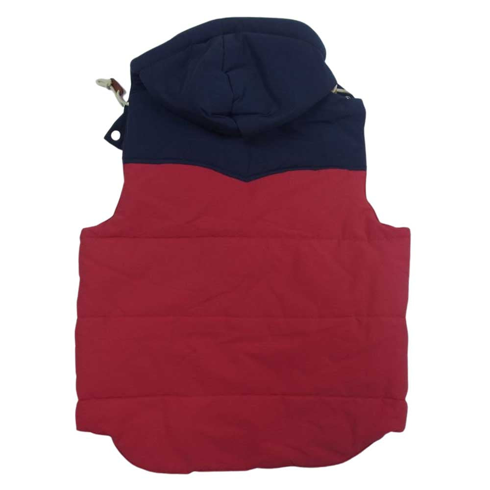 SUGAR CANE シュガーケーン SC13068 PADDING HOOD VEST パッディング ベスト 中綿ベスト レッド系 S【中古】