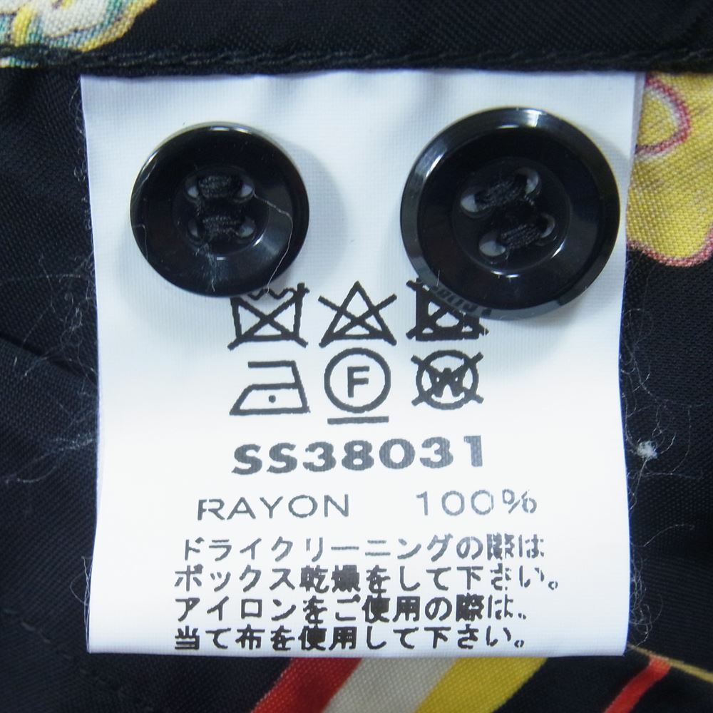 SUN SURF サンサーフ SS38031 HAWAIIAN SHIRT MERMAIDS ハワイアン シャツ アロハシャツ ブラック系 S【中古】