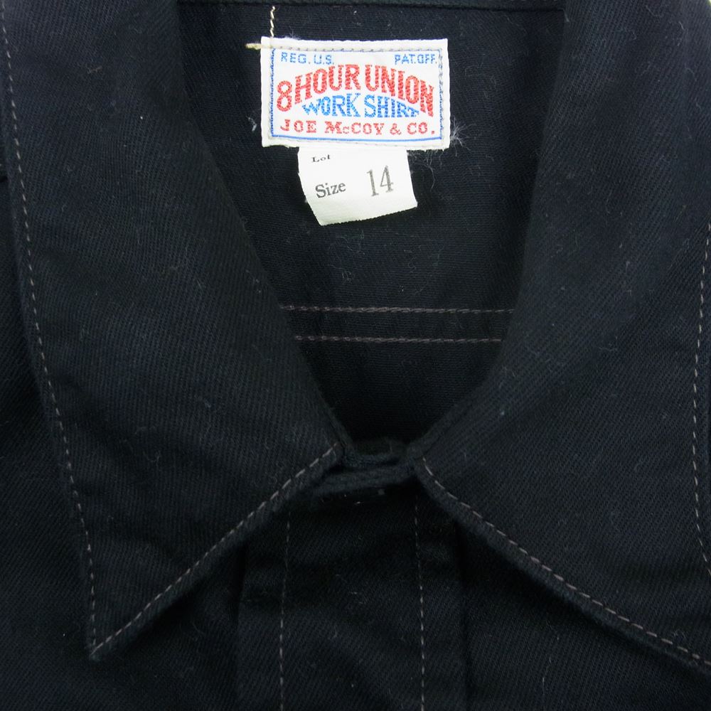 The REAL McCOY'S ザリアルマッコイズ BUCO ブコ Club Shirts SALT LAKE M.C. クラブ シャツ ブラック系 14【中古】