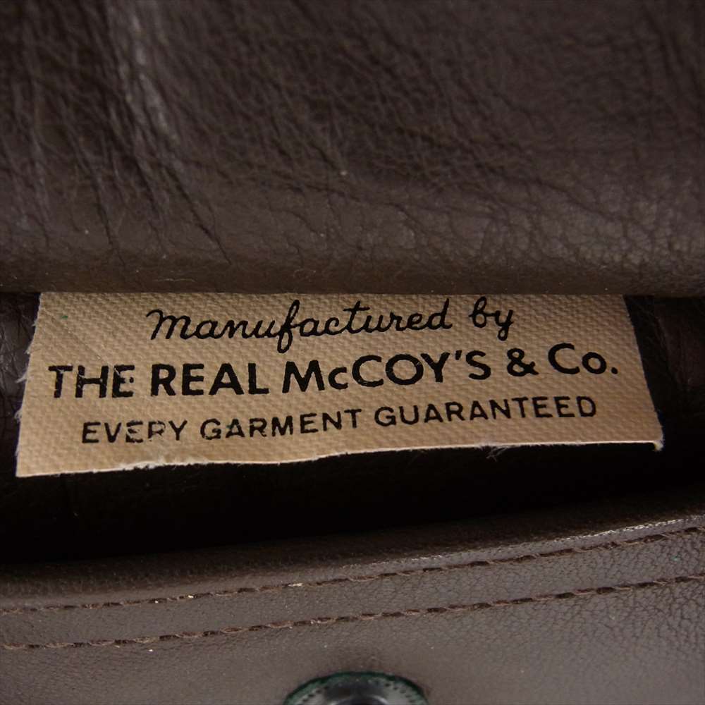 The REAL McCOY'S ザリアルマッコイズ V-HILLS A-2 レザー フライト ジャケット ブラウン系 36【中古】