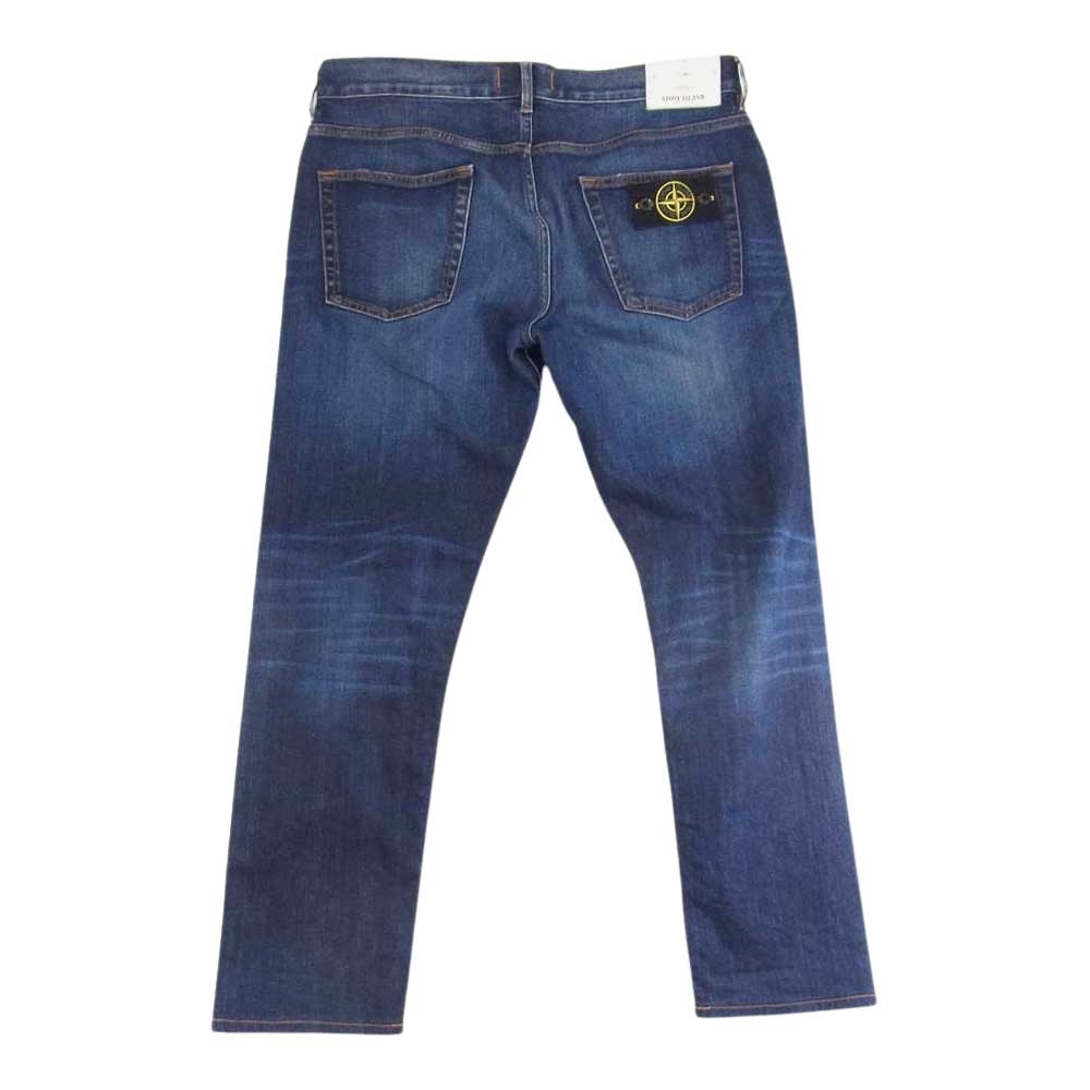 STONE ISLAND ストーンアイランド 6415J4BGA 国内正規品 J4BGA RE-T_REAL 11oz ストレッチ 5ポケット デニムパンツ インディゴブルー系 33【中古】