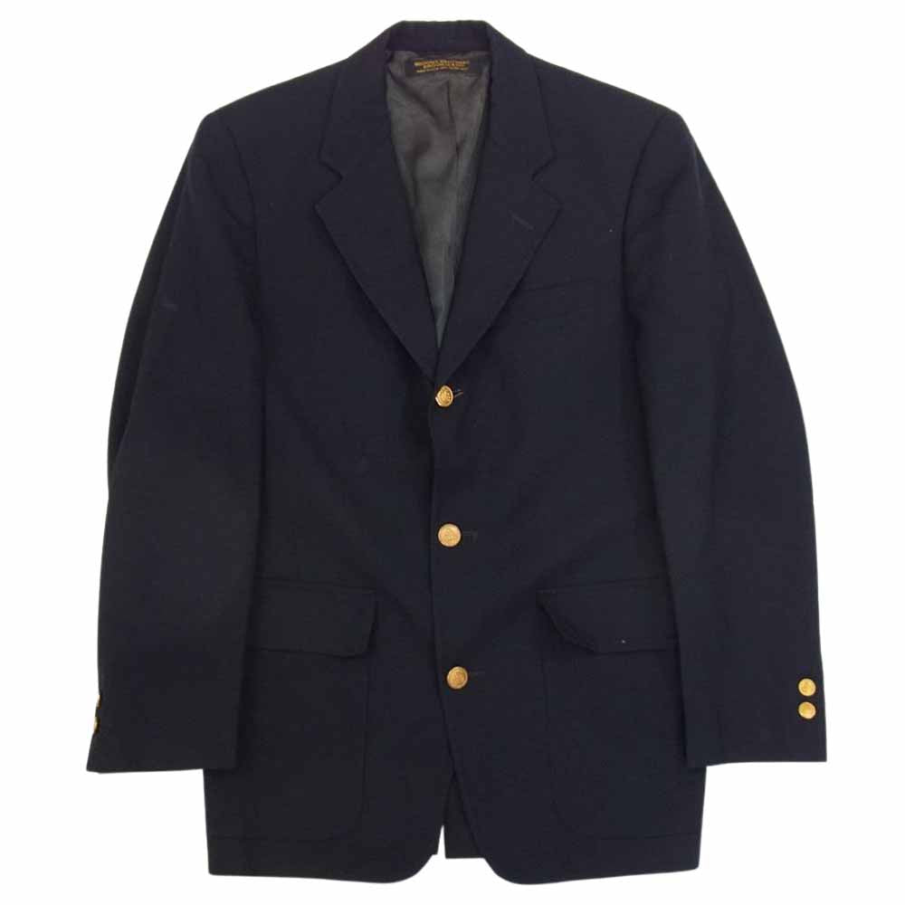 Brooks Brothers ブルックスブラザーズ USA製 金ボタン 紺ブレザー 3B テーラードジャケット ネイビー系 サイズ表記無【中古】