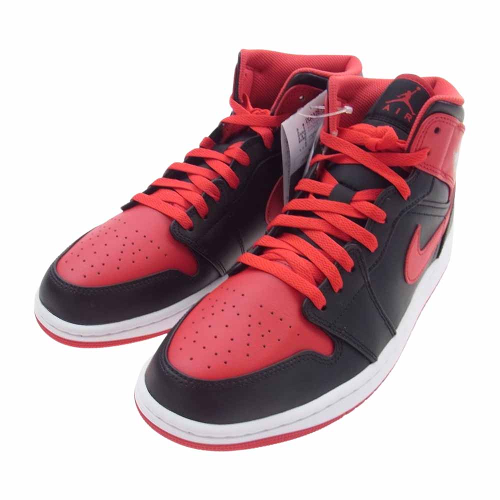 NIKE AIR JORDAN ナイキ ジョーダン DQ8426-060 Air Jordan 1 Mid Bred Toe エアジョーダン 1 ミッド ブレッド トゥ ミッドカット スニーカー レッド系 29.0cm【新古品】【未使用】【中古】