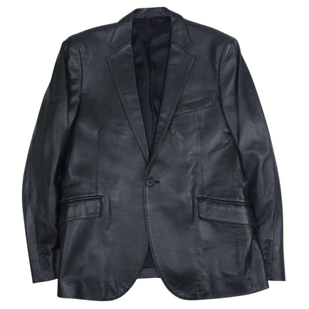 Paul Smith ポール・スミス シープレザー 1B テーラードジャケット ブラック系 L2【中古】