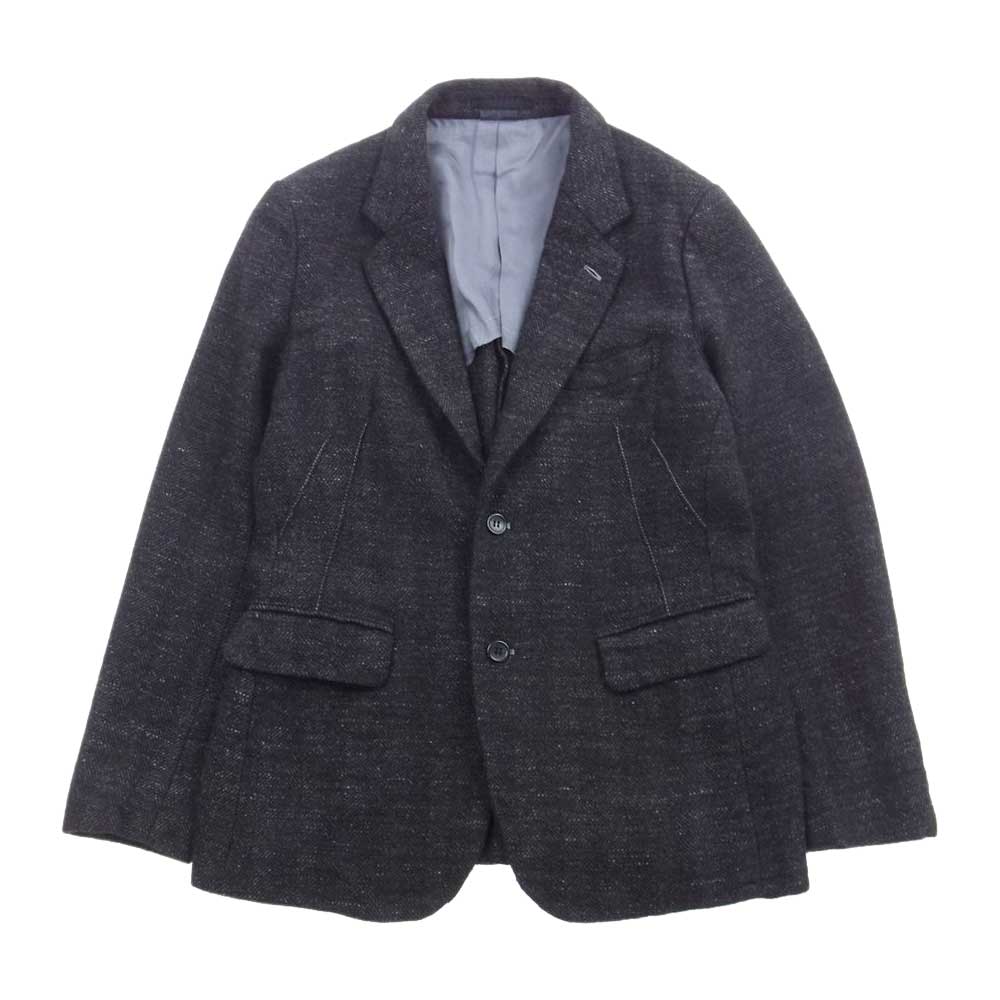 COMME des GARCONS HOMME DEUX コムデギャルソンオムドゥ AD2016 DR-J060 ヘリンボーンウール 染色加工 2B テーラードジャケット ダークグレー系 M【中古】