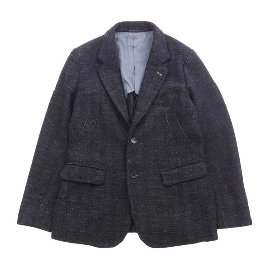 COMME des GARCONS HOMME DEUX コムデギャルソンオムドゥ AD2016 DR-J060 ヘリンボーンウール 染色加工 2B テーラードジャケット ダークグレー系 M【中古】