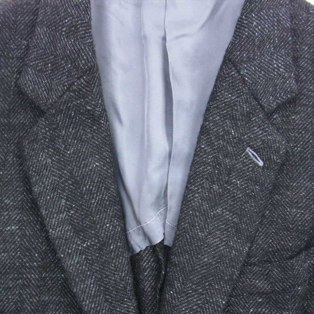 COMME des GARCONS HOMME DEUX コムデギャルソンオムドゥ AD2016 DR-J060 ヘリンボーンウール 染色加工 2B テーラードジャケット ダークグレー系 M【中古】