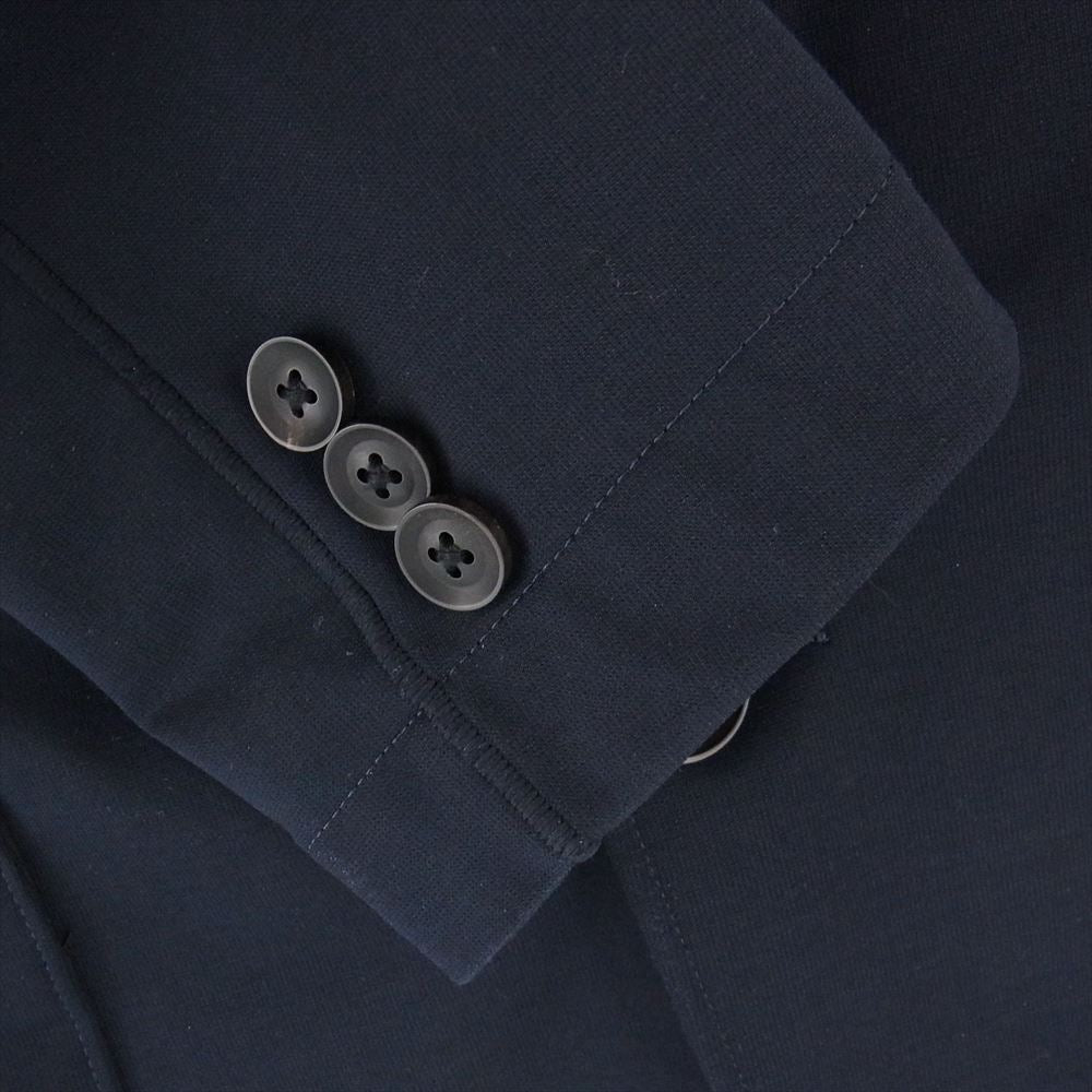 ヨウジヤマモト コスチュームドオム HU-J088-951 動体裁断 ストレッチ 2B テーラードジャケット ダークネイビー系 2【中古】