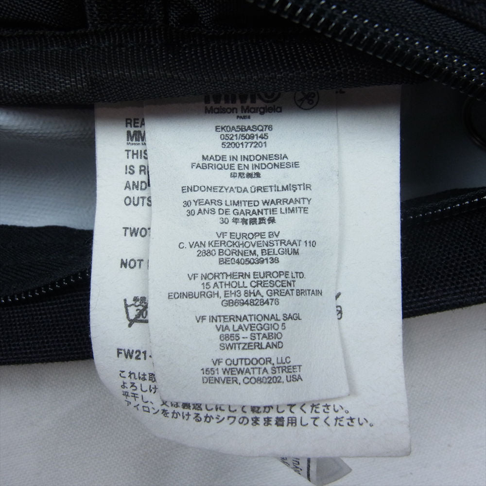 MAISON MARGIELA メゾンマルジェラ MM6 EASTPAK イーストパック S63WA0022 P4454 PADDED デイパック リュック ブラック系【中古】