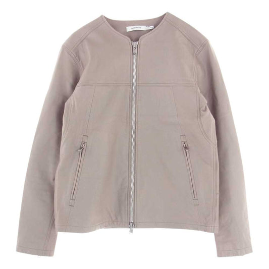 ノンネイティブ NN-J3915 39th collection RIDER BLOUSON COW LEATHER ライダー ブルゾン カウ レザー ジャケット ベージュ系 1【美品】【中古】