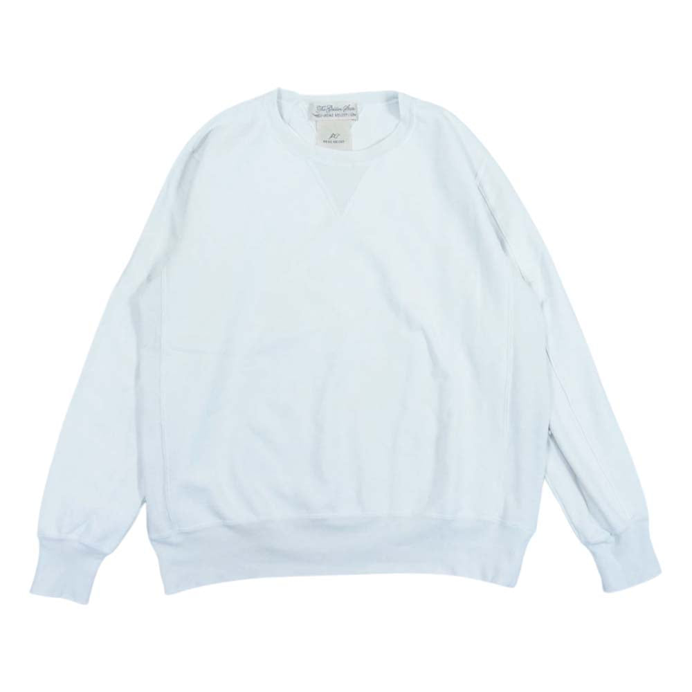 REMI RELIEF レミレリーフ ダメージ加工 両Vガゼット クルーネック スウェット トレーナー オフホワイト系 M【中古】